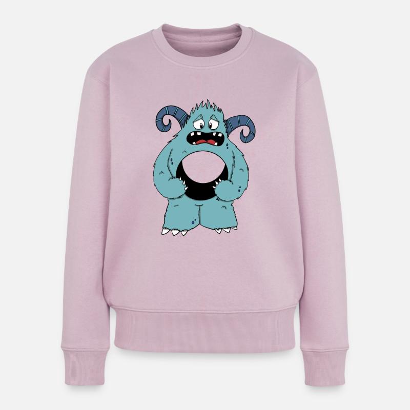 Leeres Monster - Frauen Premium Bio Pullover - Altrosa
