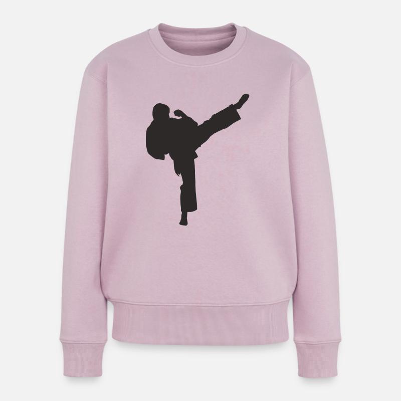 karaté - Pull Premium bio Femme - rose poudré