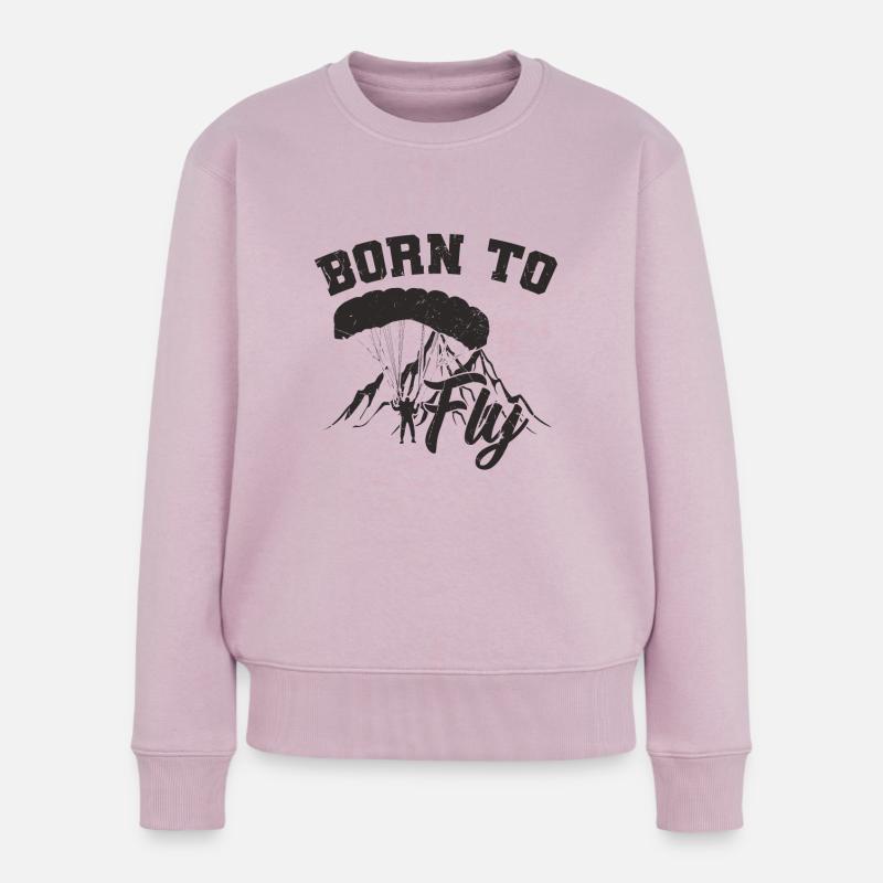 Paragliding - Frauen Premium Bio Pullover - Altrosa