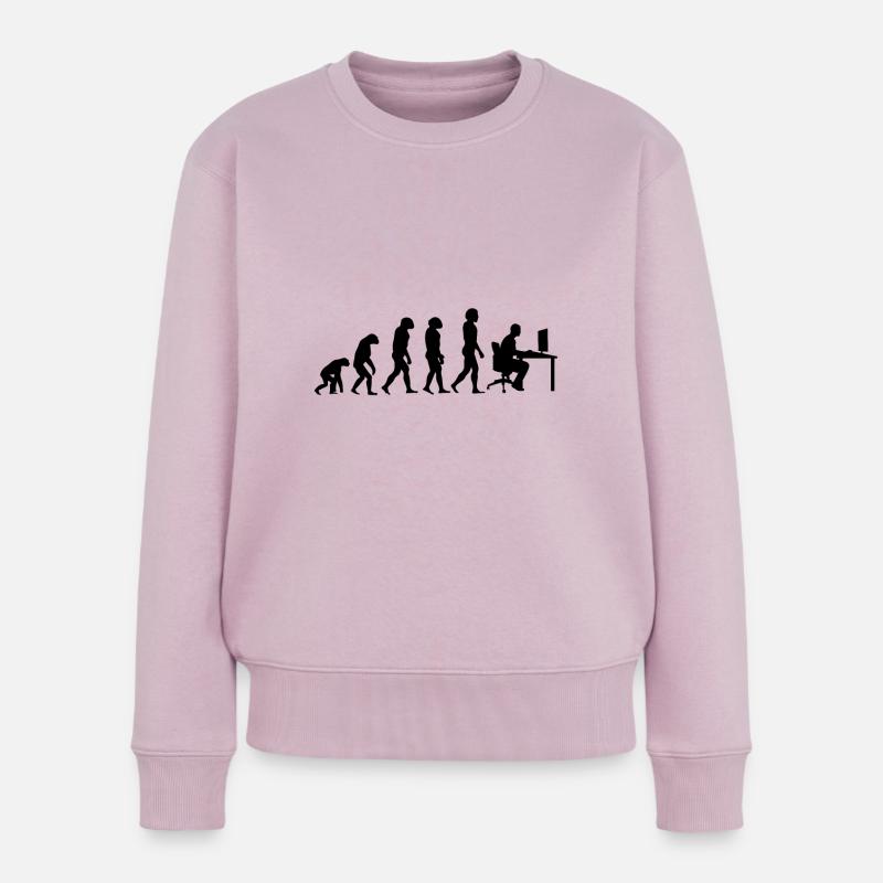 Evolution des joueurs - Pull Premium bio Femme - rose poudré