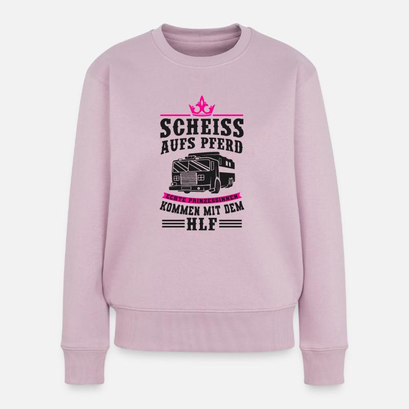 Feuerwehrfrau - Frauen Premium Bio Pullover - Altrosa