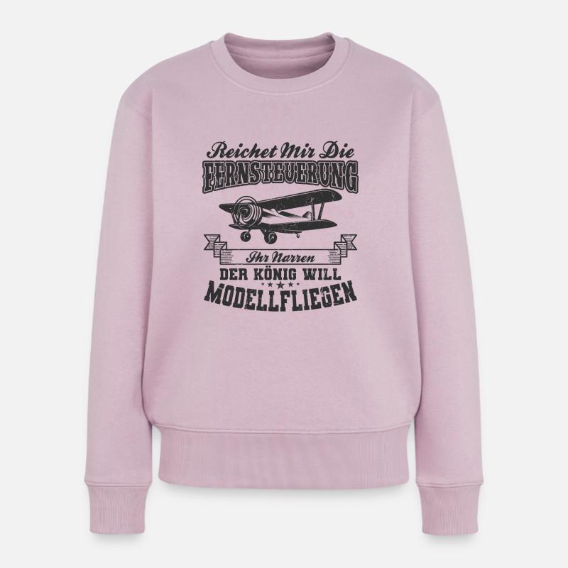 Modellflug - Frauen Premium Bio Pullover - Altrosa
