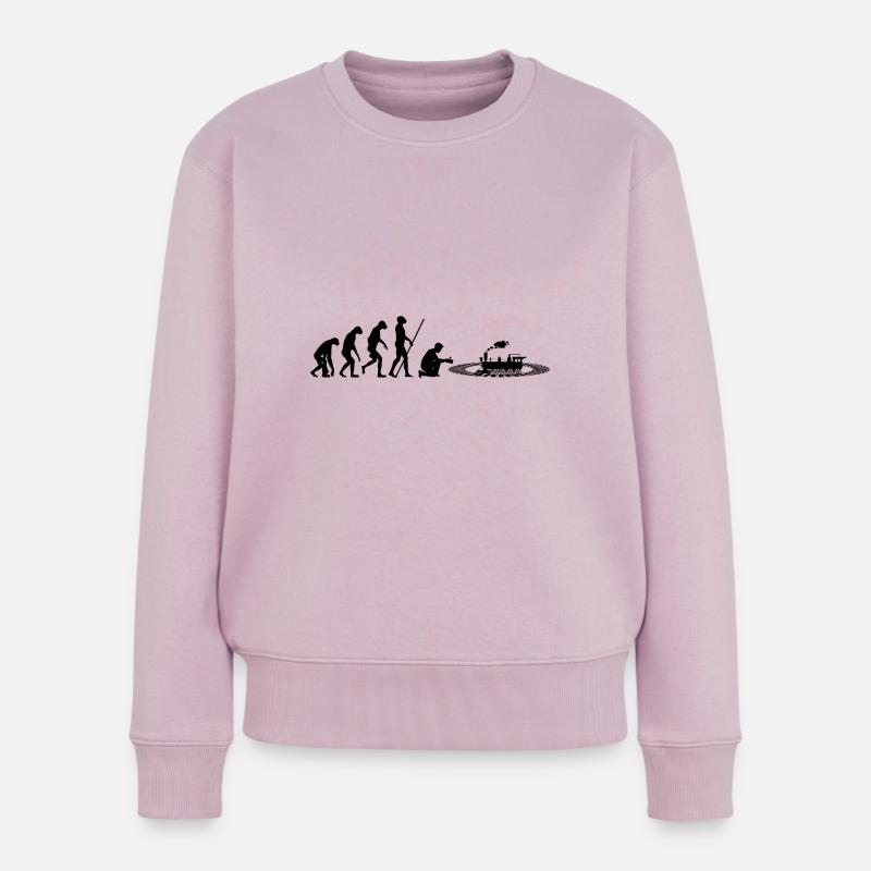 Évolution du train miniature - Pull Premium bio Femme - rose poudré