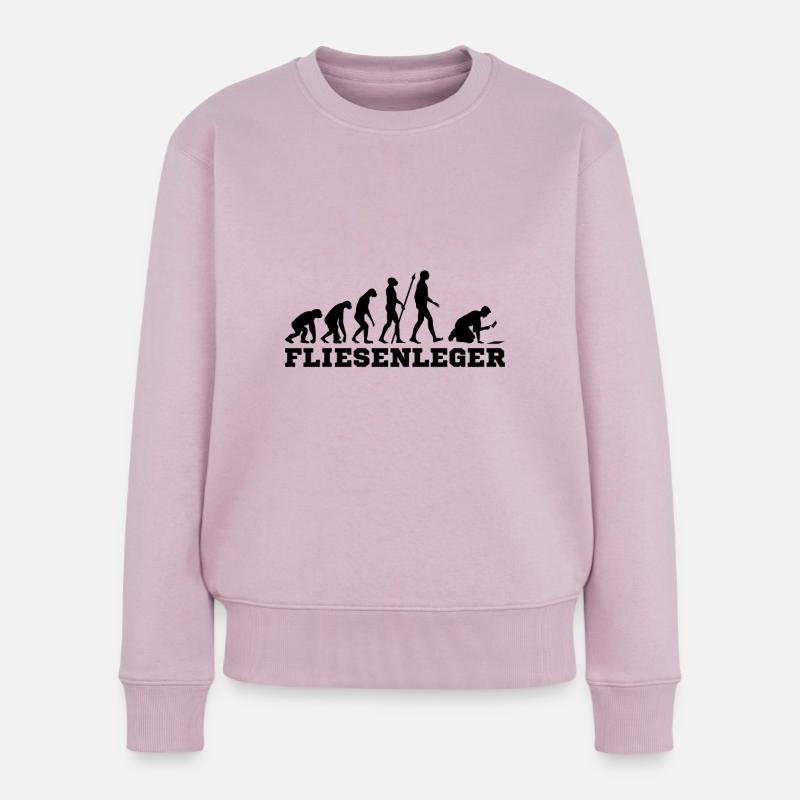 Fliesenleger Evolution - Frauen Premium Bio Pullover - Altrosa