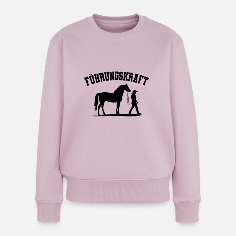 Reiterin - Frauen Premium Bio Pullover - Altrosa
