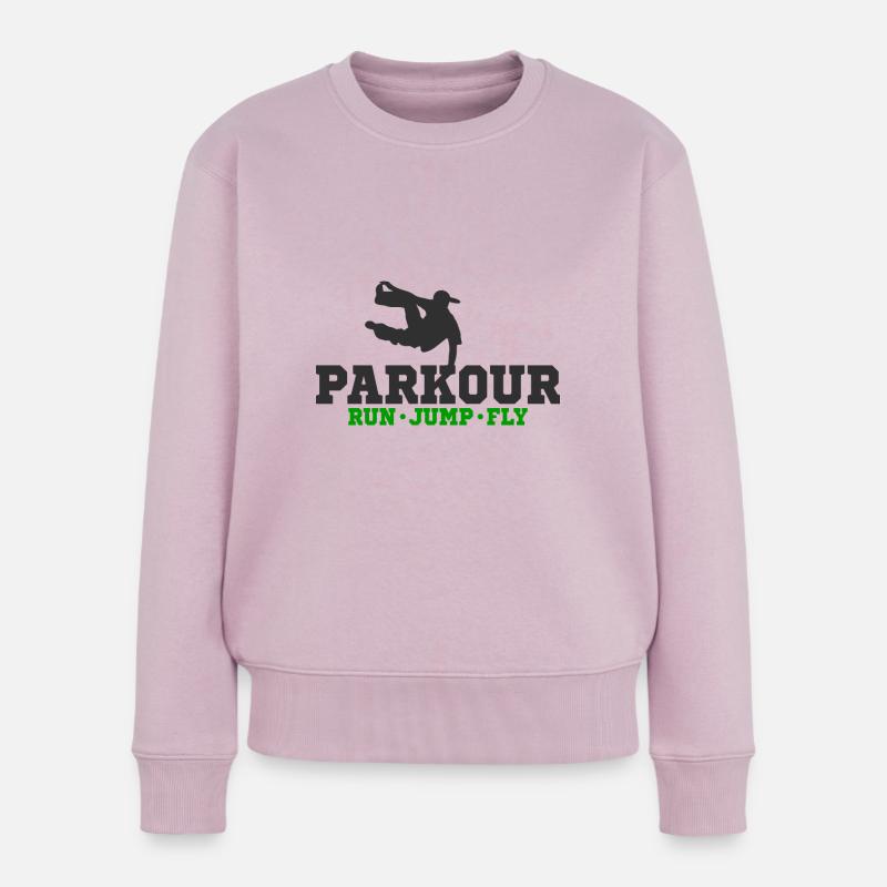 Parkour - Frauen Premium Bio Pullover - Altrosa