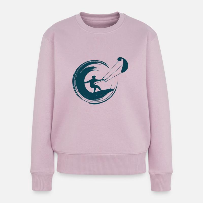 kitesurfer - Pull Premium bio Femme - rose poudré