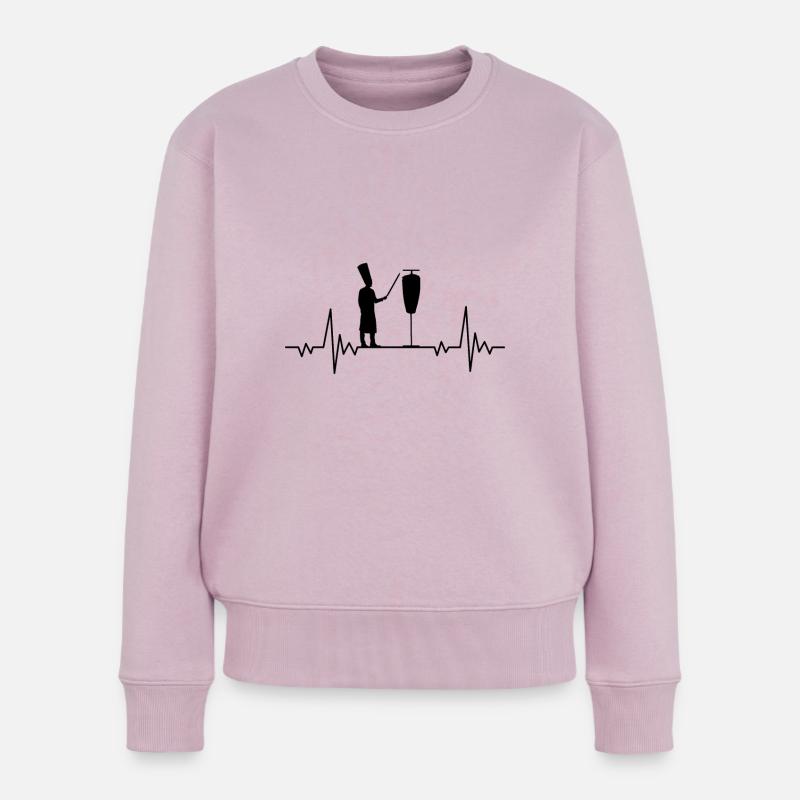 Döner - Frauen Premium Bio Pullover - Altrosa
