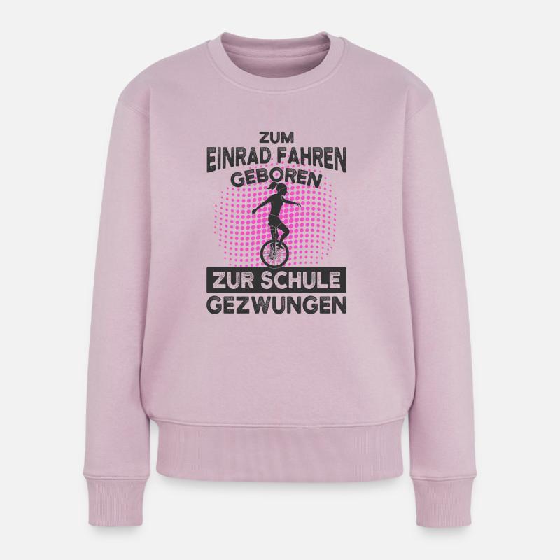 Einrad - Frauen Premium Bio Pullover - Altrosa