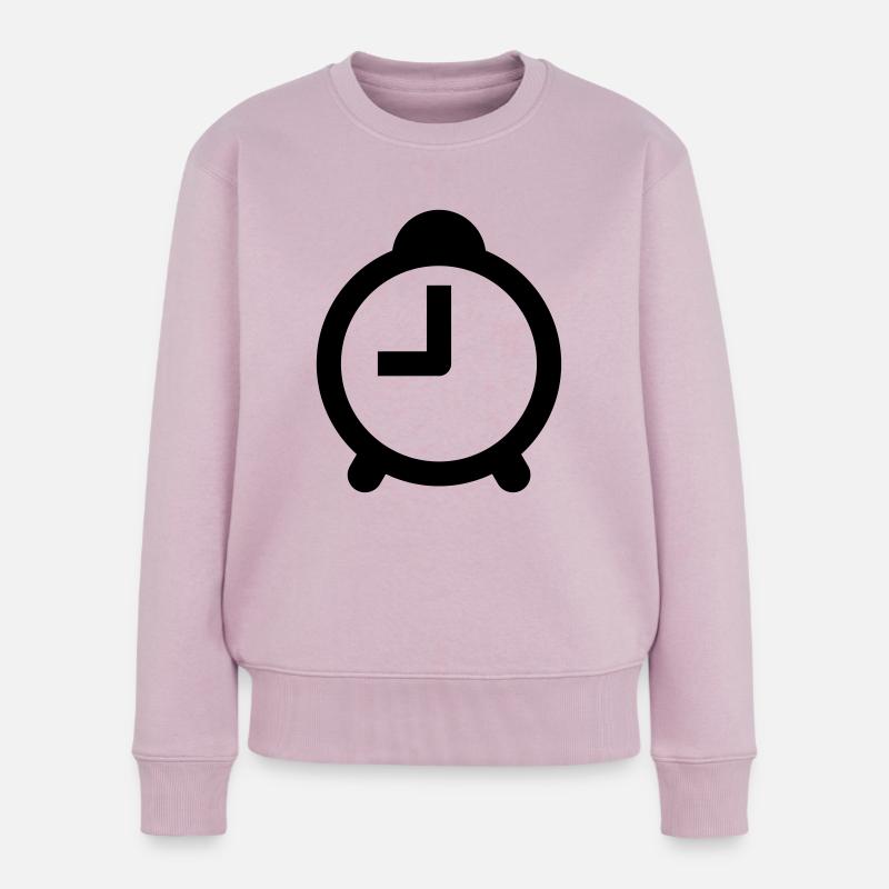 Uhr - Frauen Premium Bio Pullover - Altrosa