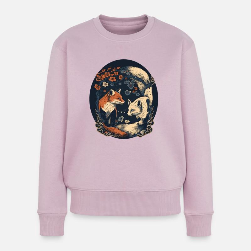 FOX 10 - Frauen Premium Bio Pullover - Altrosa