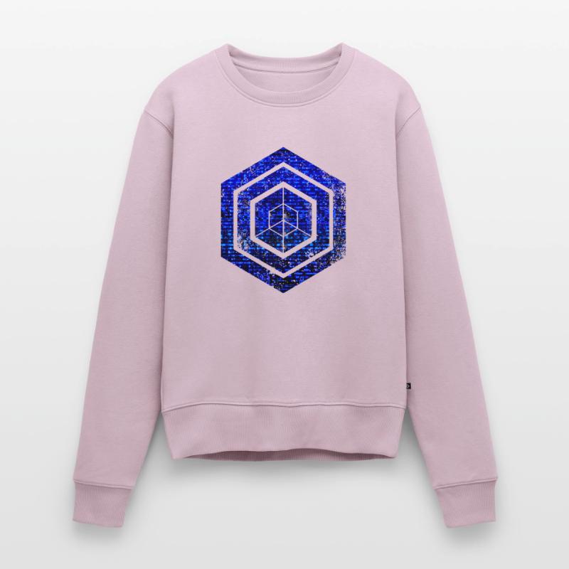 hexagon programming programmer coding geometric Women's Premium Organic Jumper