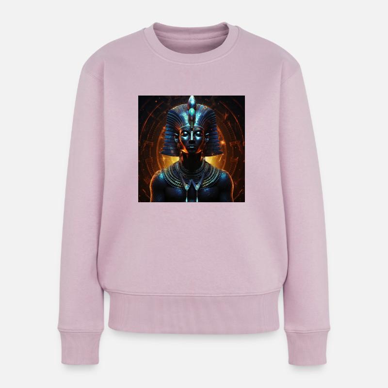 Schwarzer Pharaon - Frauen Premium Bio Pullover - Altrosa