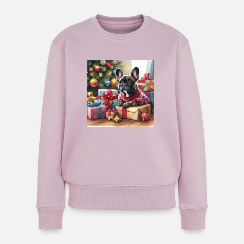 Bully Christmas - Frauen Premium Bio Pullover - Altrosa