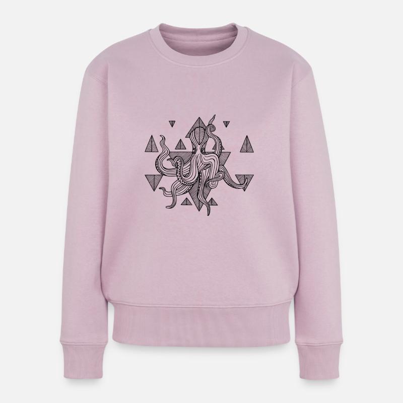 Der Oktopus - Frauen Premium Bio Pullover - Altrosa