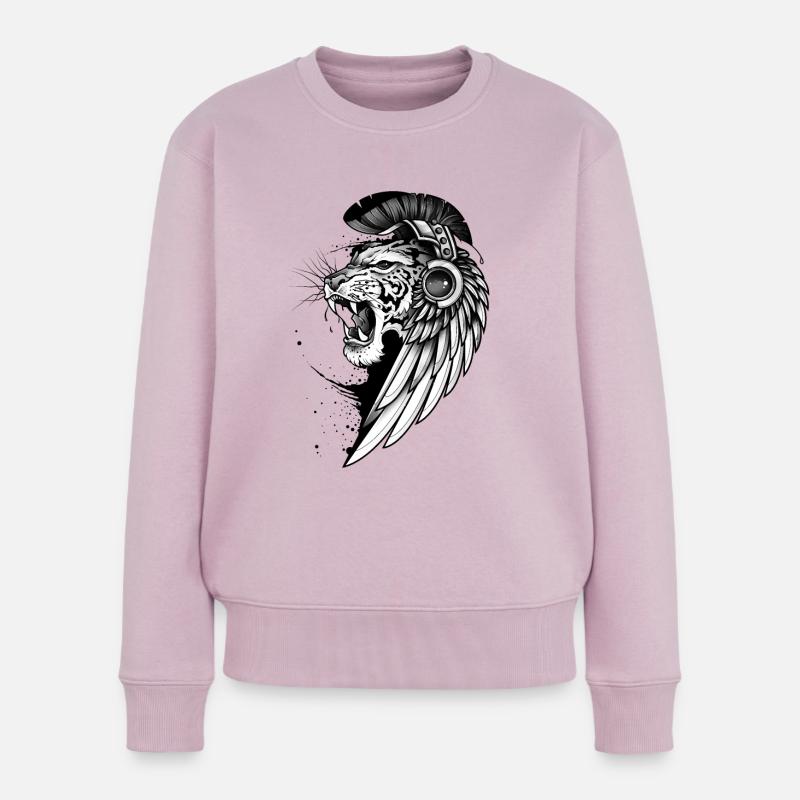 Rugissement sauvage - Pull Premium bio Femme - rose poudré