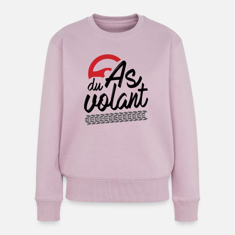 As du volant - Pull Premium bio Femme - rose poudré