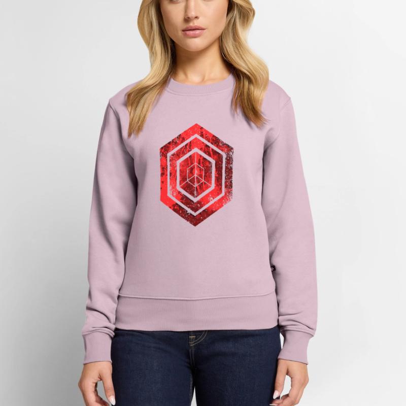 hexagon programming programmer coding geometric Women's Premium Organic Jumper