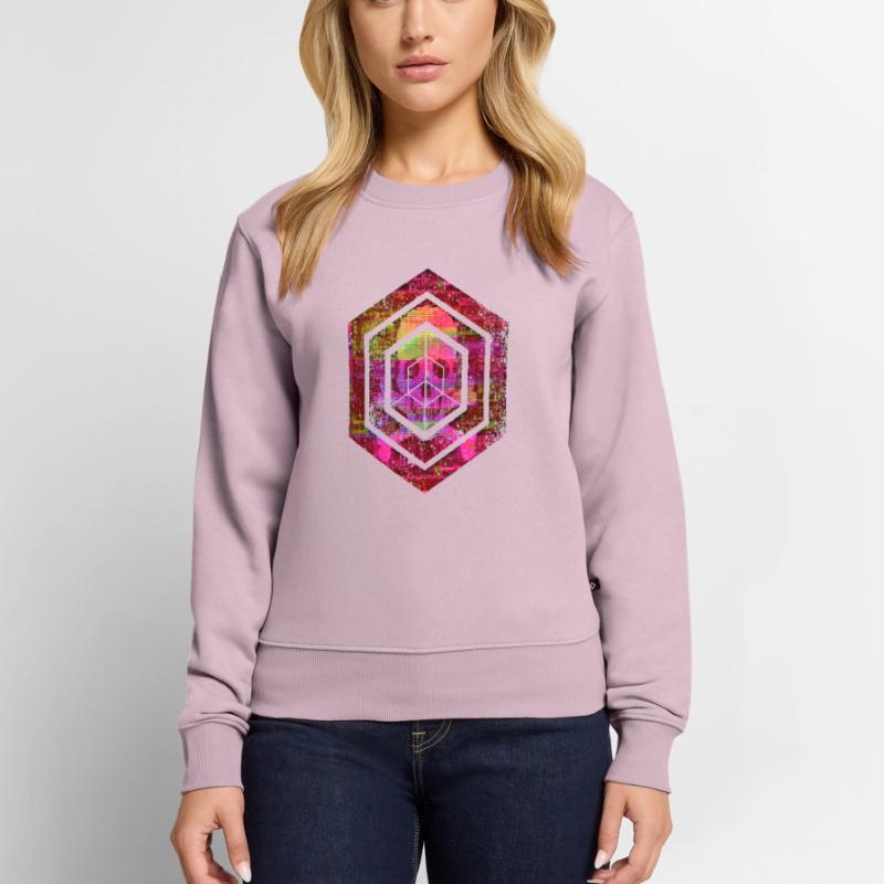 hexagon programming programmer coding geometric Women's Premium Organic Jumper