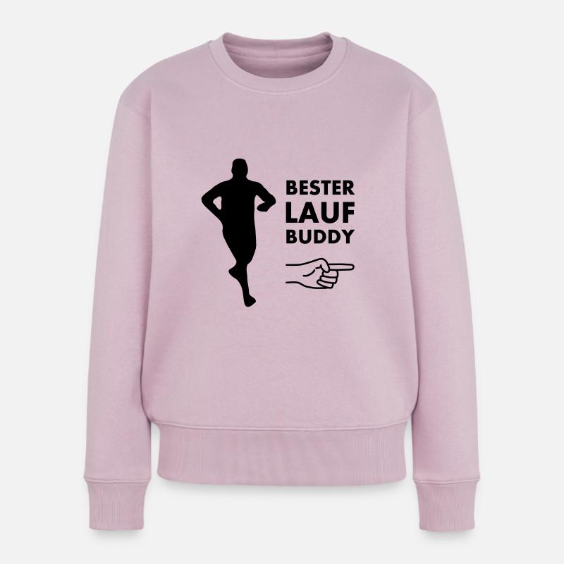 Bester Laufbuddy - Frauen Premium Bio Pullover - Altrosa