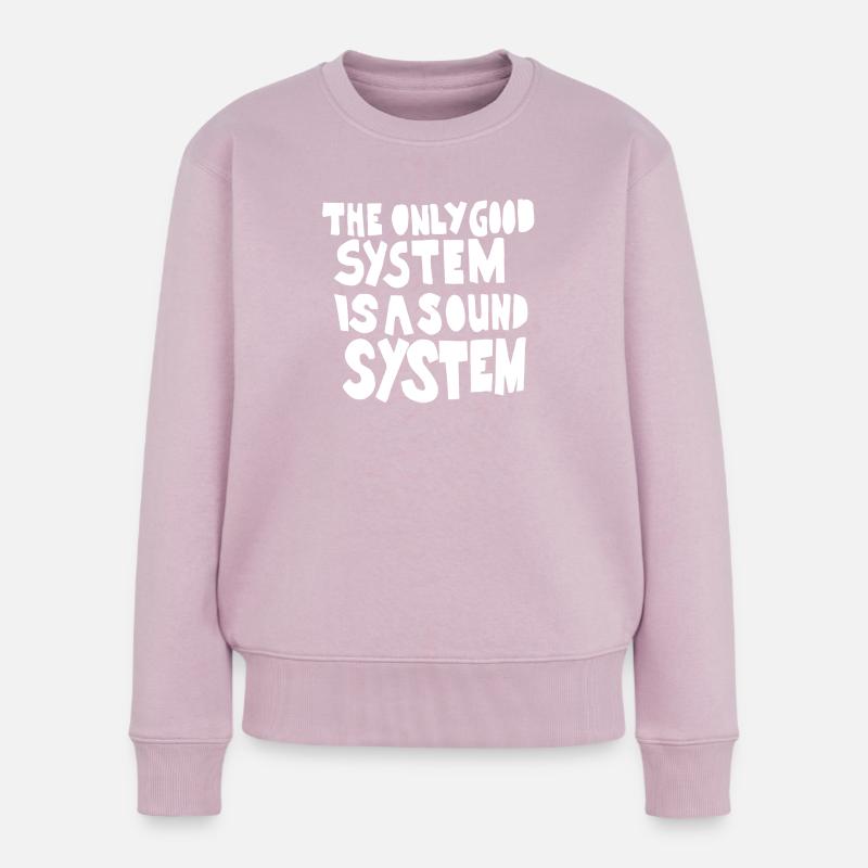 Soundsystem - Frauen Premium Bio Pullover - Altrosa
