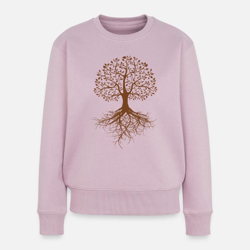 Arbre - Pull Premium bio Femme - rose poudré