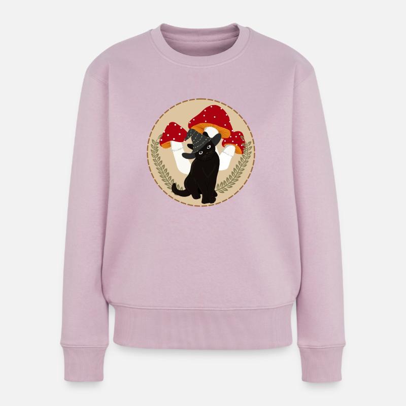 Hexenkätzchen - Frauen Premium Bio Pullover - Altrosa