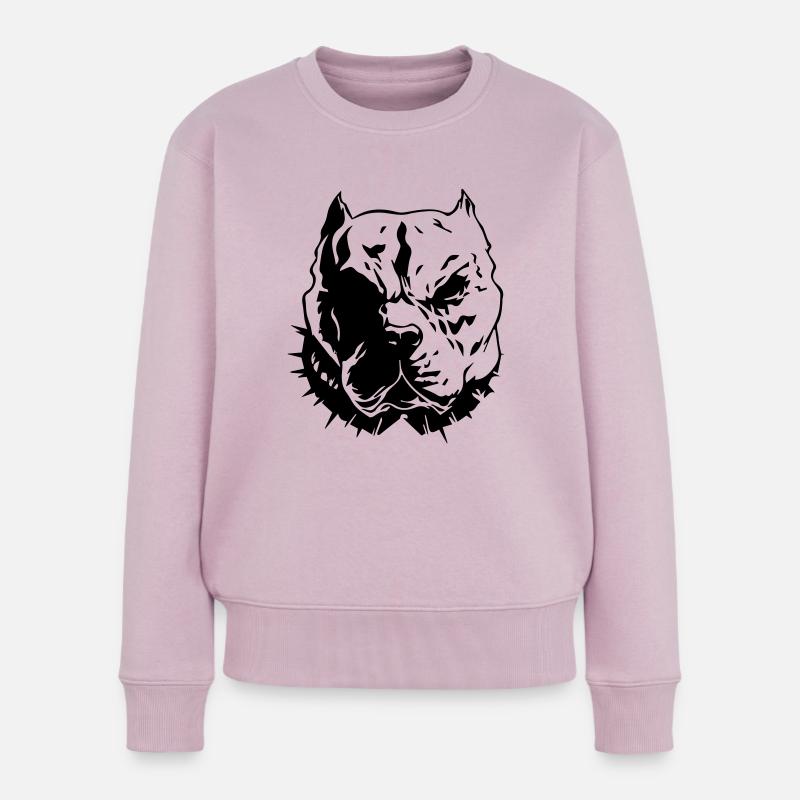 pitbull - Frauen Premium Bio Pullover - Altrosa