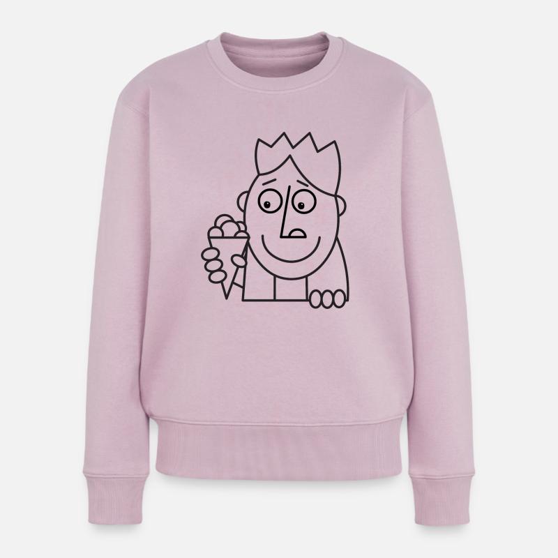glace! - Pull Premium bio Femme - rose poudré