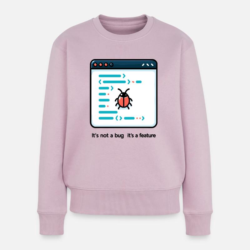 Es ist kein Fehler, es ist ein Feature - Frauen Premium Bio Pullover - Altrosa
