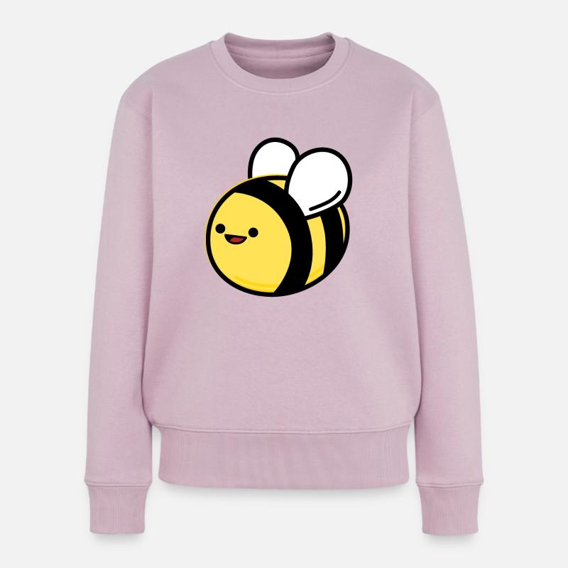 Abeille - Pull Premium bio Femme - rose poudré