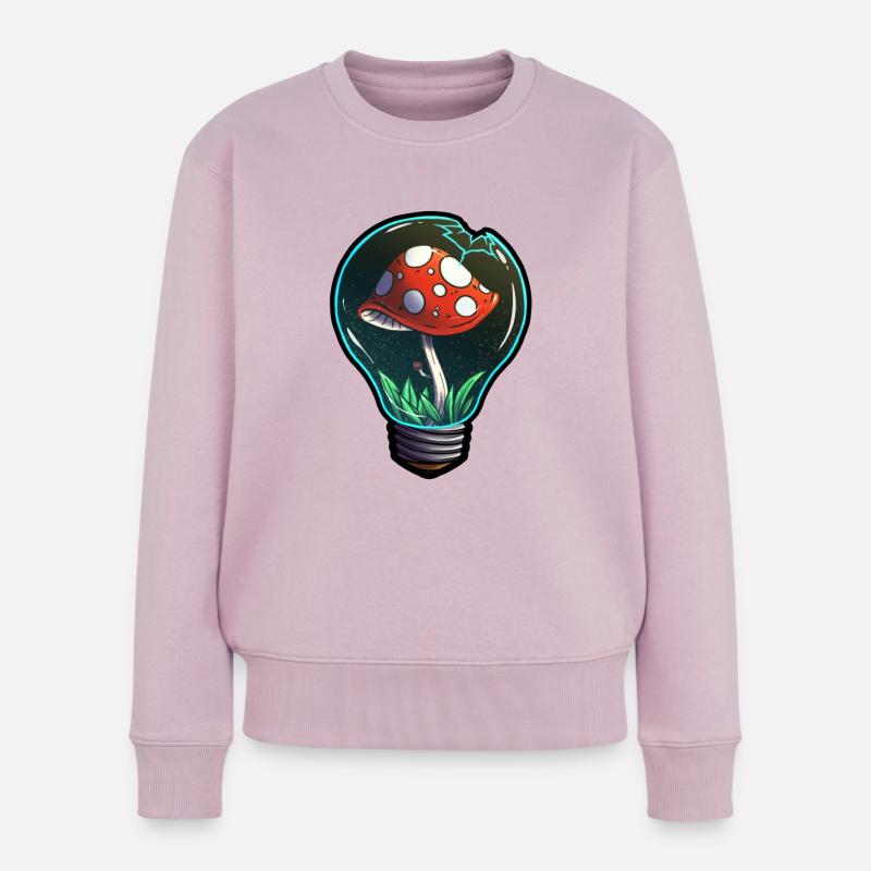 Champignon - Pull Premium bio Femme - rose poudré
