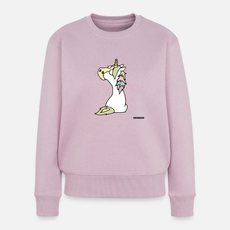 Pferd # 6 - Frauen Premium Bio Pullover - Altrosa