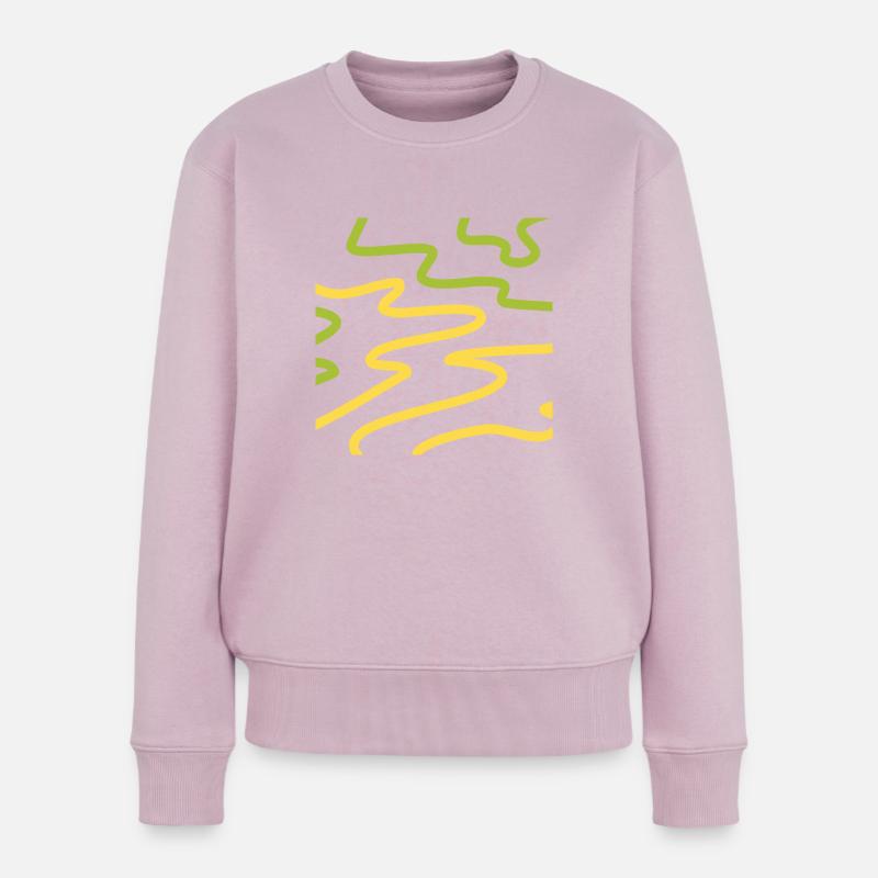 Abstrait Three - Pull Premium bio Femme - rose poudré