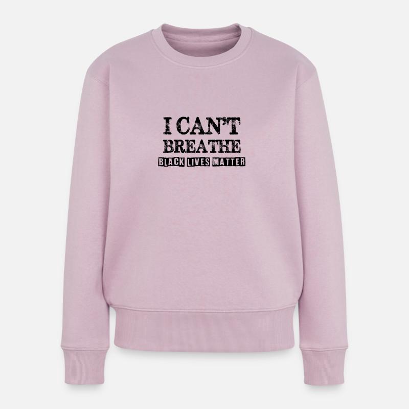 I cant breathe - Frauen Premium Bio Pullover - Altrosa