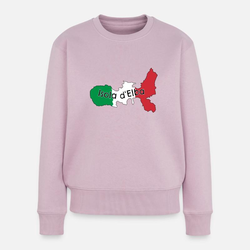 Elba - Frauen Premium Bio Pullover - Altrosa