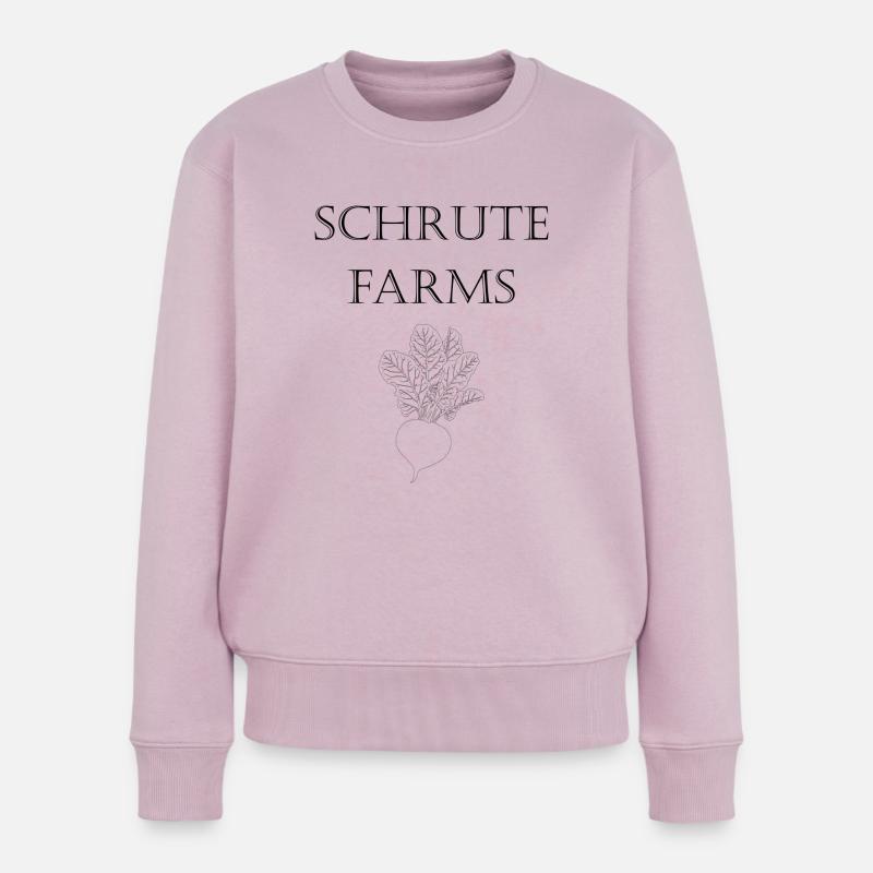 Fermes schrute - Pull Premium bio Femme - rose poudré