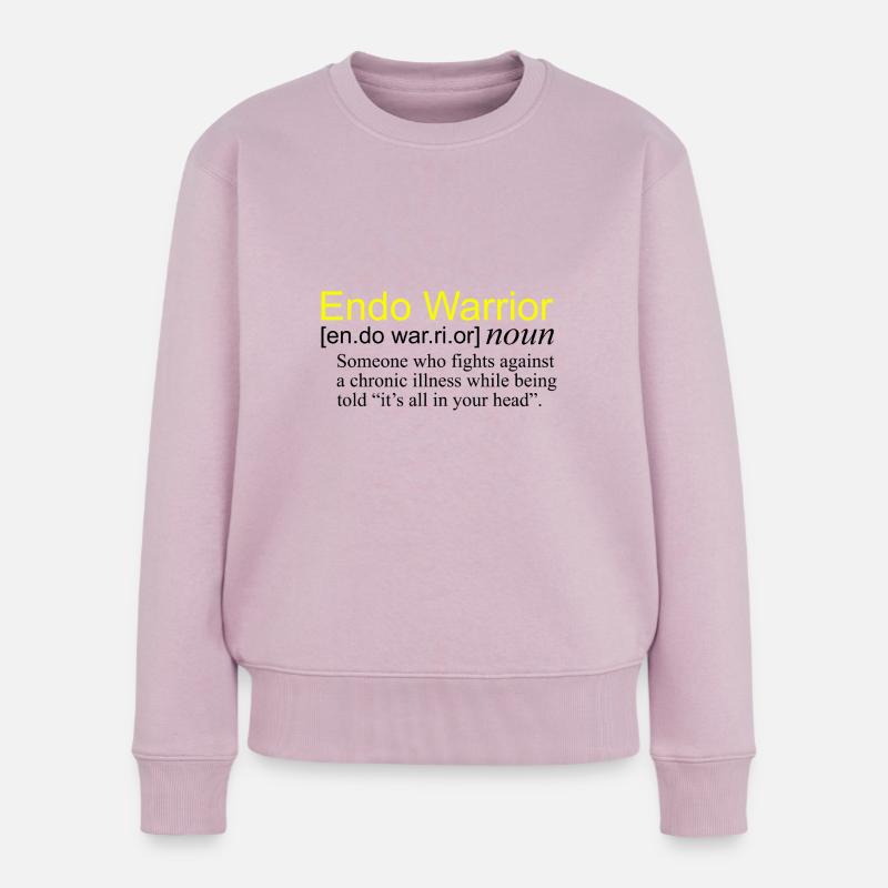 Definition Endo Warrior - Frauen Premium Bio Pullover - Altrosa