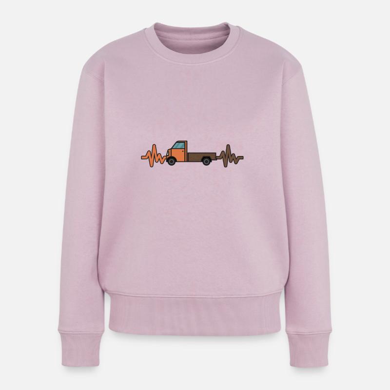 Auto - Pick Up - Herzschlag - Luxus - Style - Frauen Premium Bio Pullover - Altrosa