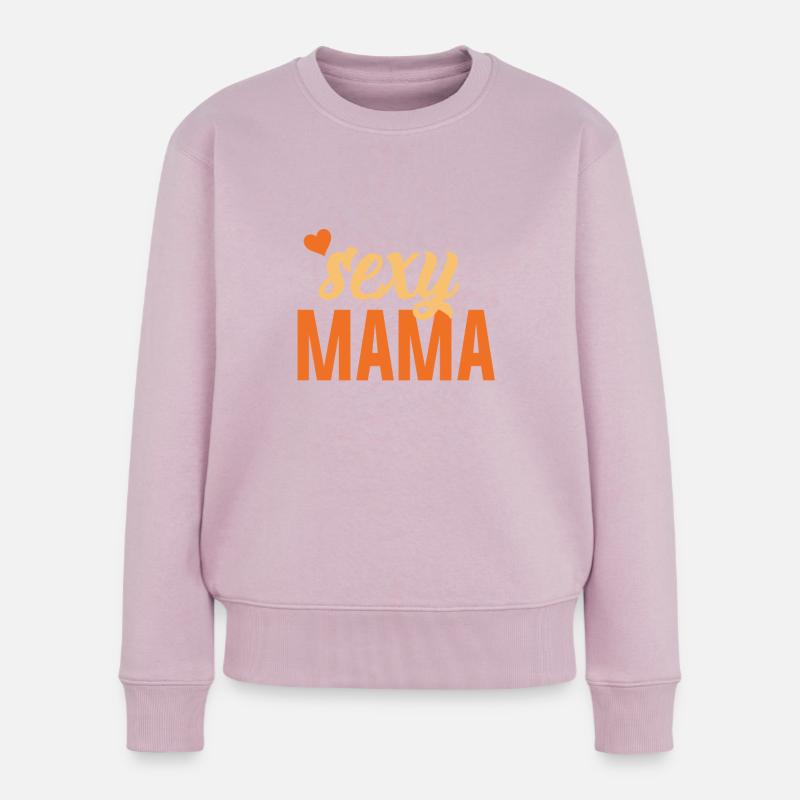 MOM 10 - Frauen Premium Bio Pullover - Altrosa