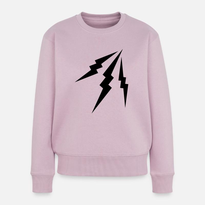 lightning - Frauen Premium Bio Pullover - Altrosa