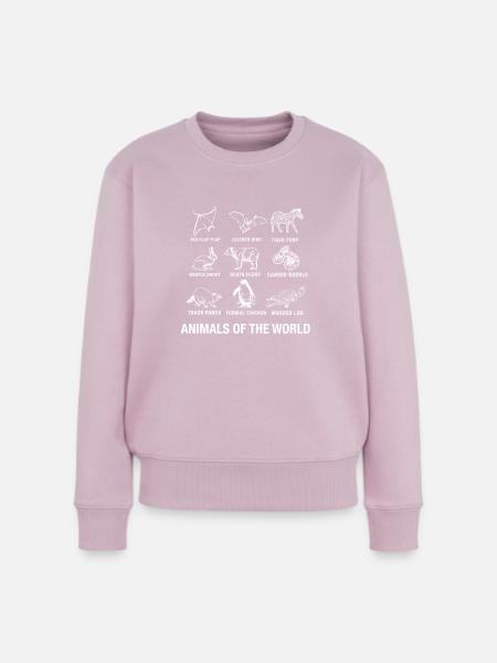 Tiere - Frauen Premium Bio Pullover - Altrosa