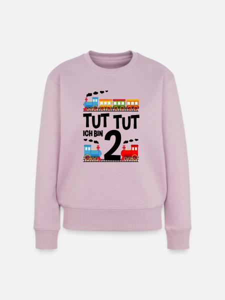 2. Geburtstag Eisenbahn - Frauen Premium Bio Pullover - Altrosa