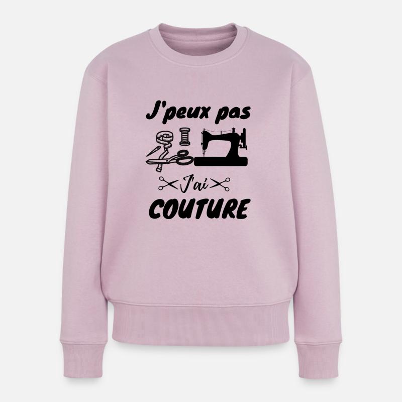 Je peux pas j'ai couture - Pull Premium bio Femme - rose poudré
