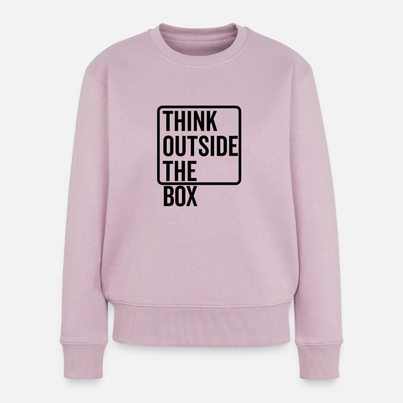 Denken Sie außerhalb der Box - Frauen Premium Bio Pullover - Altrosa