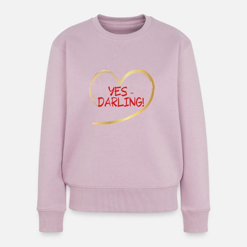Darling 1 - Frauen Premium Bio Pullover - Altrosa