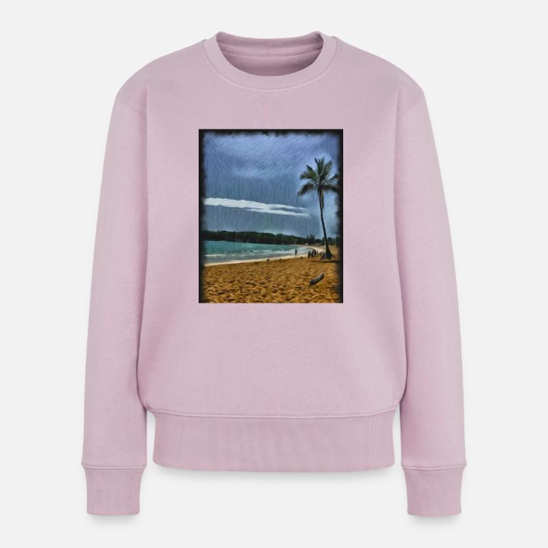 Entspannung - Frauen Premium Bio Pullover - Altrosa