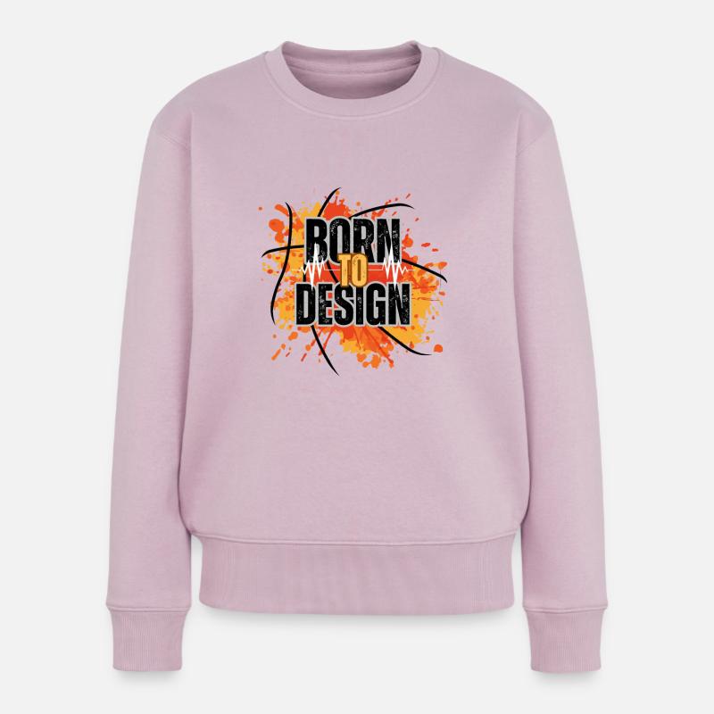 Né pour le design - Pull Premium bio Femme - rose poudré