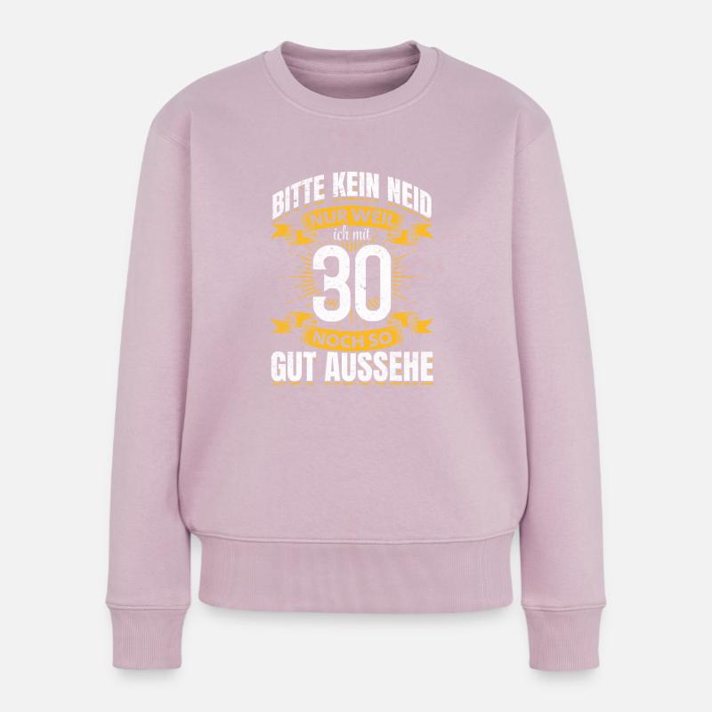 30. Geburtstag - Frauen Premium Bio Pullover - Altrosa