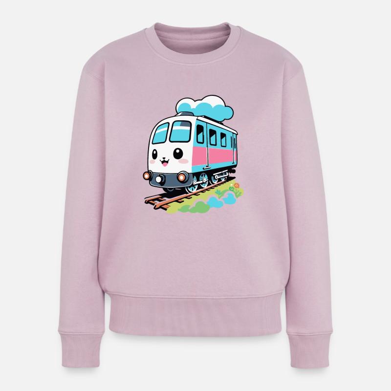 TRAIN MIGNON - Pull Premium bio Femme - rose poudré